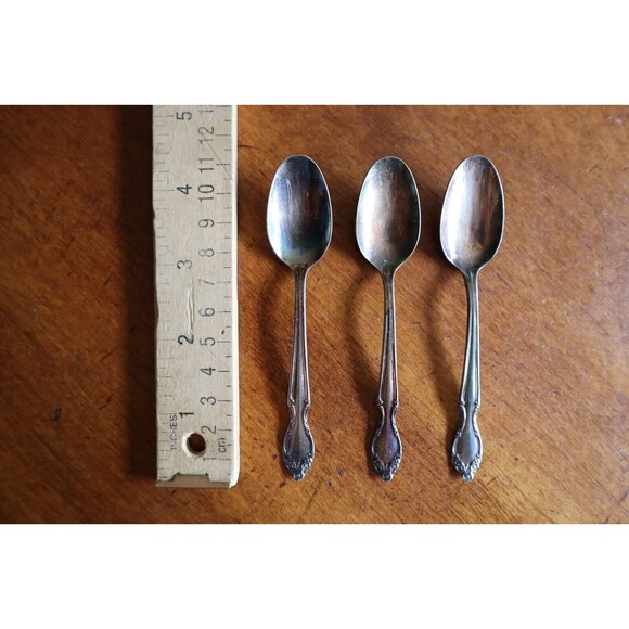 Other - Lot 3x Lady Densmore 1955 Demitasse Spoons William Rogers AA Silverplate 4.3"
